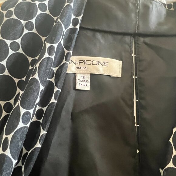 Evan-Picone Dress Women's Polka Dots and Pleats Size 12 - Picture 4 of 5